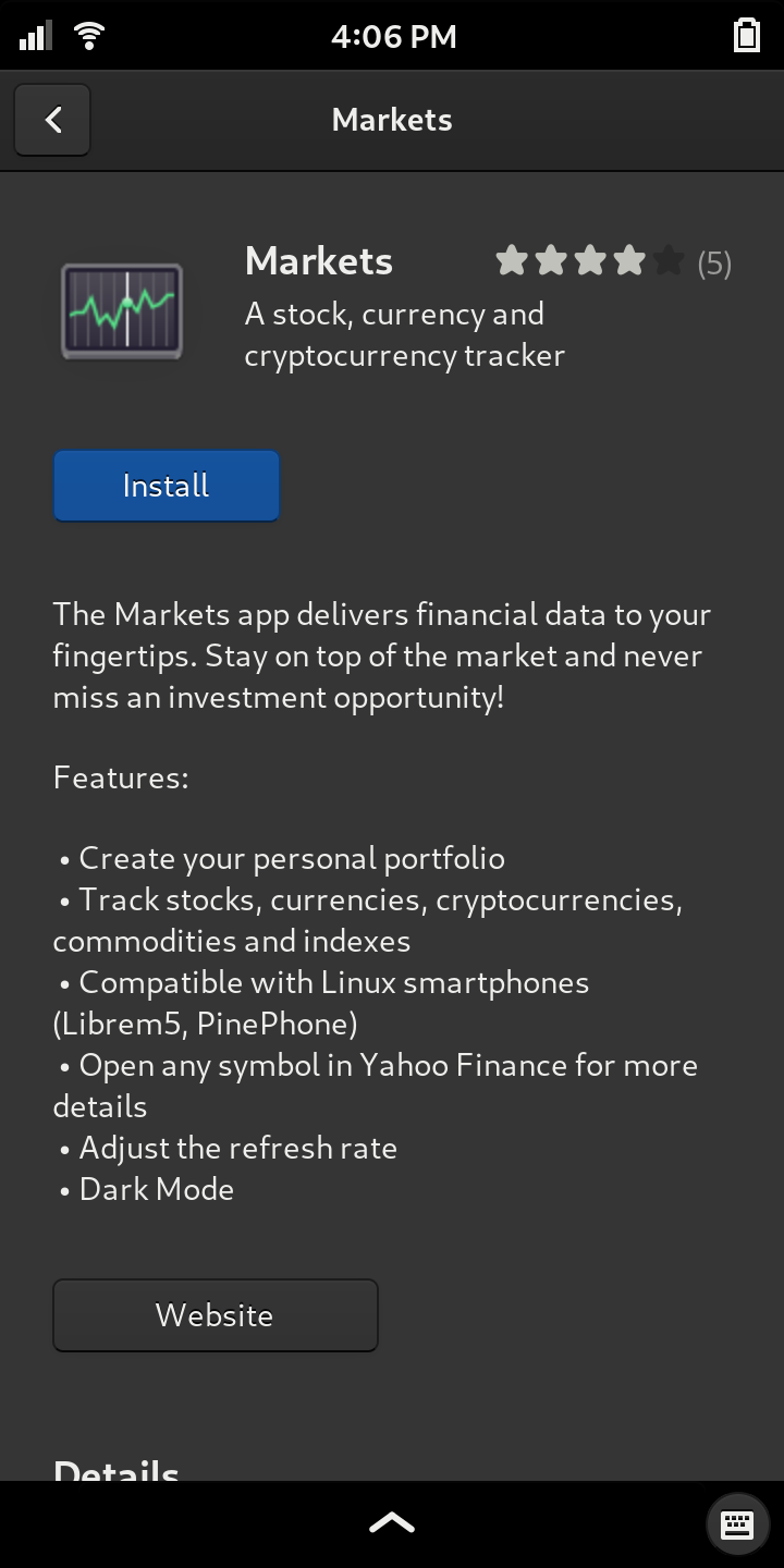 Stocks/Currency App (Flatpak) - Librem 5 - Purism community