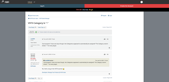 Screenshot 2025-01-19 at 15-14-16 VST3 Category is - - KVR Studio Manager Forum - KVR Audio