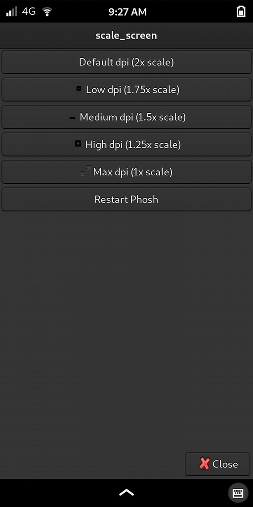 New App Scale Screen Librem 5 Purism community