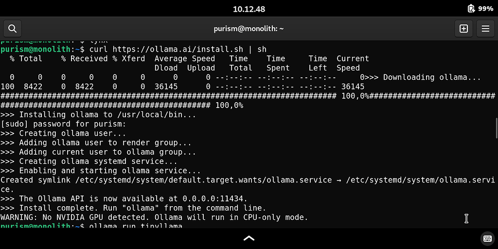 How-to: Installing AI to L5 and running it locally offline with 